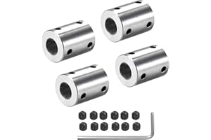 winwill 4 Stück 10mm auf 10mm starre Motorwelle Kupplung Adapter für 3D Drucker RC Motor Zubehör