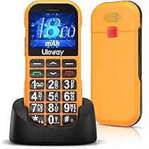 Seniorenmobiele telefoon zonder abonnement, GSM dual sim, mobiele telefoon met grote toetsen, 1800 mAh batterij, lange standby-tijd, USB-C, laadstation, gepensioneerden, senioren, mobiele telefoon