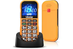 CHAKEYAKE Seniorenhandy Ohne Vertrag GSM mit Ladestation, Dual SIM Tastenhandy Seniorentelefon mit 1800 mAh Akku Lange Standby-Zeit, USB-C Mobiltelefon Senioren Handy Einfach mit Großen Tasten, SOS Notruftaste
