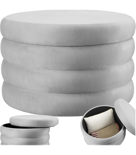 Pouf Poggiapiedi In Velluto Con Gambe Dorate 44x44x44 Cm | Sgabello Elegante Per Salotto O Camera - Foto 12