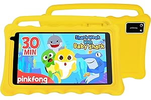 BYYBUO Tablet da 7 bambini dai 3 anni in su, 1920 x 1200 Full HD Display 7 pollici, tablet per bambini, WiFi 2 + 32 GB, modalità di sicurezza bambini, tablet con custodia adatta ai bambini per bambini