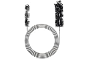 LITETOUR Flexible Pipe Cleaning Brush Narrow Drain Hole Hose Cleaning Tool Pipe Cleaning Brush Black