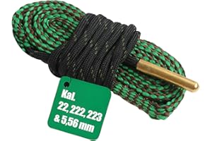CAIHINIER nettoyage de canon pour fusils calibre .22, .223 et 5.56 mm - Kit de nettoyage efficace pour pistolets et fusils