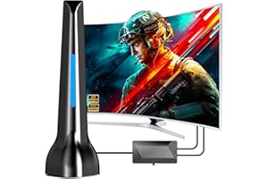 DTB TECH Antenna TV (Blu (con amplificatore))