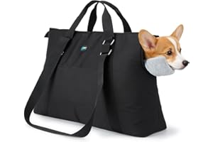 Ownpets Große Hundetragetasche, Träger mit Taschen für Mittelgroße Welpen, Flugzeuggenehmigt, Passt für bis zu 10 kg, Katzen- & Hundetragtasche, Hände-freie Haustier-Tragtasche für Frauen