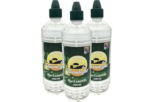 Farmlight Olio Biologico per Lampade, Fiaccole, Fornelli e Torce, Cera Liquida Inodore, Trasparente, Antizanzare (3L)
