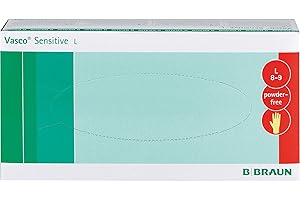 Vasco Sensitive I Unsteriler, puderfreier Untersuchungshandschuh aus Naturlatex I 100er Größe L