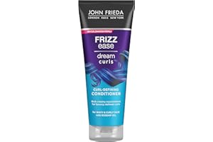 John Frieda Frizz Ease Dream Curls Curl-Defining Conditioner 250ml, Anti-Frizz Conditioner Curly And Wavy Hair