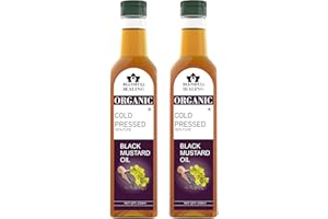 Blessfull Healing Aceite de mostaza negra prensado en frío para una cocina saludable, Skin Glow 250 ml / 8.45 fl oz Paquete de 2