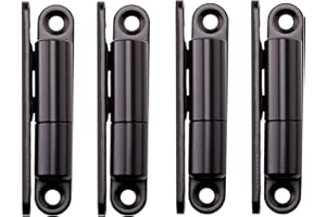 4x SOTOOLS Türband/Aufschrauband mit wartungsfreier Gleitlagertechnik für Türen bis 40Kg 15x83mm schwarz lackiert.