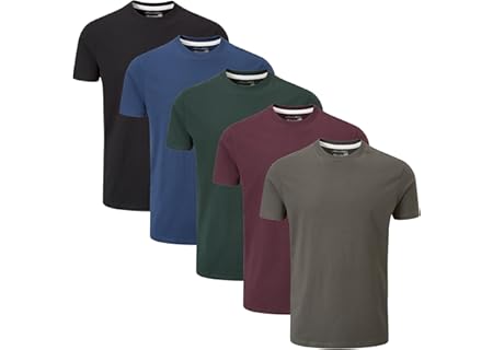Charles Wilson Rund Krage T-shirt Paket Med 5 - Amazon Deal & Rabatt