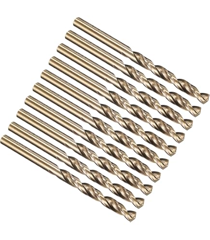 PATIKIL 2mm Cobalt Drill Bits – M35 High-Speed Steel, 135° Point, 10-Pack For Hard Metals