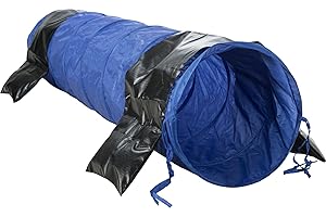 TRIXIE Hunde Agility Tunnel - Hundetunnel für das Agility Training mit großen Hunden – für Anfänger und Fortgeschrittene – mit praktischer Transporttasche - ø 40 cm/2 m – 3210
