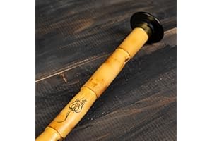 ETHNIC MUSICAL Hochwertiger türkischer Ney aus natürlichem Schilf – mit Hartschalenhülle (Schlüssel: D/re / "Sipurde")
