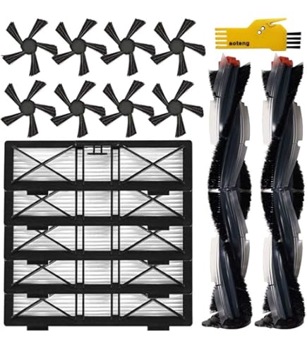 5 Filtros Ultra E 3 Escovas De 5 Braços Para Neato Connected D5 D6 Mrkean 5155982313329