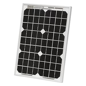 10W Photonic Universe solar panel for motorhome, caravan, camper, boat, yacht or any other 12V off-grid power system (tricke charger)