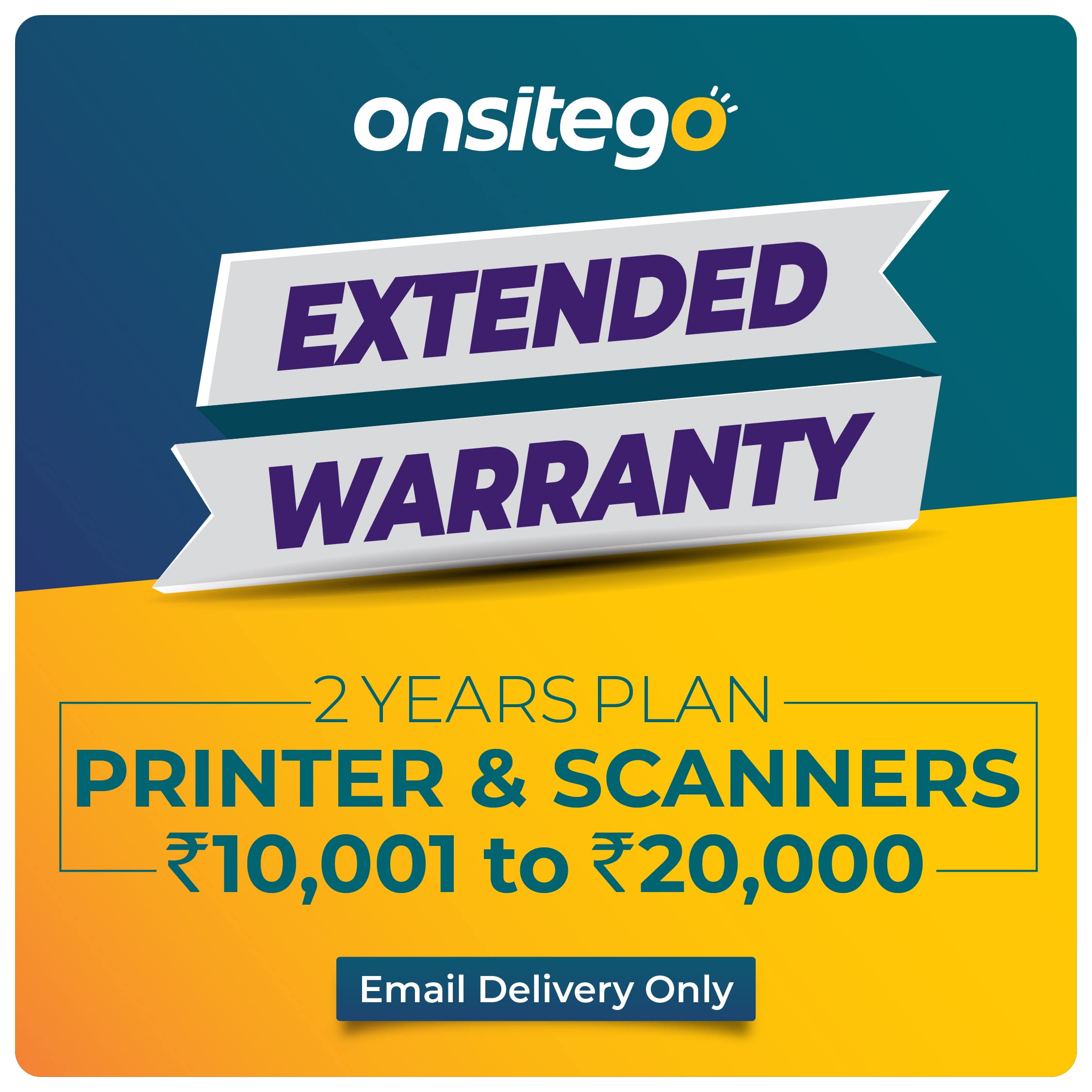 Onsitego 2 Years Extended Warranty for Printers and Scanners from Rs. 10001 to Rs. 20000 (Email Delivery - No Physical Kit)