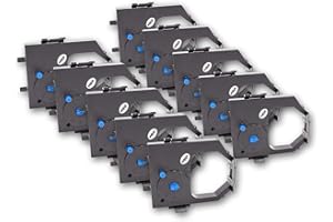 vhbw 10x Farbband Nylonband Tintenband kompatibel mit Nadeldrucker IBM 1040930, 11A3540, 2300, 2380, 2380-001, 2380-1, 2381, 2381-001, 2381-1, 2390
