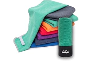 gipfelsport Toalla de Microfibra | Toalla de baño de Microfibra, Toalla de Viaje, Toalla de Playa | De Secado rápido, Ultra Ligero, Ahorro de Espacio | para niños, Hombres y Mujeres