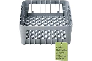 CubetasGastronorm ® Cesta Lavavajillas Profesional 350x350x150mm Plástico Reforzado Recambio CLV-35 Apta F1221N BE35 K10QT K11QS Oceano35 Apilable Higiénica Compatible Estándar GN 6345334