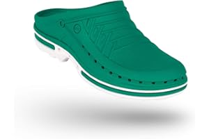 WOCK Clog sin Tira y con Plantilla Steri-Tech, Zueco Sanitario de Trabajo Mujer e Hombre - Esterilizable, Antiestático, Transpirable e Antideslizante
