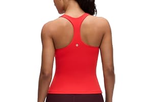 CRZ YOGA Butterluxe Linnen med brottarrygg | Lätt stöd, Inbyggd BH, Avtagbara inlägg, Yoga, Extremt mjuk, Rund halsringning