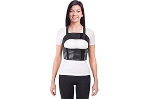 TOROS-GROUP TOROS GROUP MANUFACTURE Damski pas TORAKO podtrzymujący klatkę piersiową, rozmiar 4 Large czarny