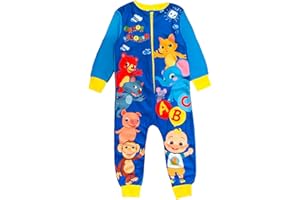 CoComelon Boys, Girls, Kids Onesie, Sleepsuit, All in One Pyjamas, Age 12 Months - 6 Years