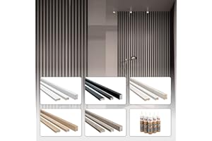 HEXIM 2m láminas de Madera MDF - Pared de láminas Separador de ambientes diseño Superior Madera Paneles de Pared de láminas - (Pieza de Muestra - Roble Sonoma) Paneles de Madera de láminas