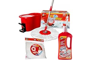 AMAMI BEAUTY KIT ROTOMOP + 1 RICAMBIO MOP + 1 DETERGENTE MULTI FUNZIONALE 1lt - Lava Pavimenti