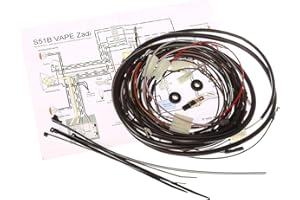 KWO Kabelbaum Satz komplett Simson S51, S70, S50 B für Vape 12V + Zadi Zündschloss