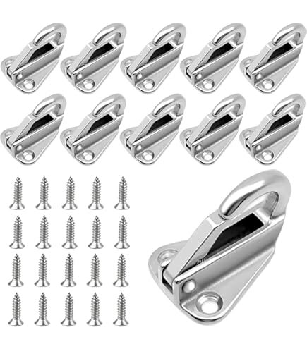 30 Stück Planenhaken Mit Schrauben - Befestigung Für Planen Und Netze