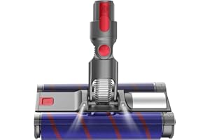 FEVORCS Szczotka z podwójnym wałkiem, kompatybilna z Dyson V7, V8, V10, V11, szczotka elektryczna, ruchoma o 360°, zaprojektowana do twardych podłóg