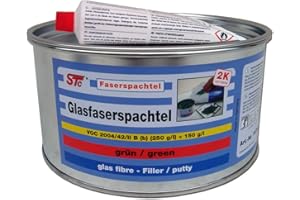 STC 2K Glasfaserspachtel grün Faserspachtel Auto inkl. Härter GFK Spachtelmasse (1,8 kg)