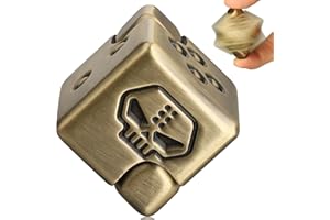 MECHANIKER Infinity Fidget Cube Age 3+, Dice Fidget Spinner Toy for Kids Adults, Metal Transformable Anti-Anxiety Focusing Fidget Block Toy, EDC 2 in 1 Cube, Office Desk Gadget Decor, Christmas Birthday Gift
