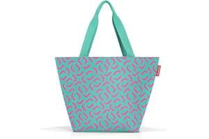 Reisenthel Shopper M op-art - Bolsa de la compra y edle Handtasche in einem - Aus wasserabweisendem Material