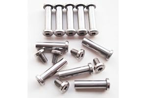 DANULAND Pocket Knife Pivot Pin,Folding Knives Fasteners and Bolts,EDC Knifemakers Corby Rivets Screws,DIY Knife Handle Studs,Pack of 10 (0.157")