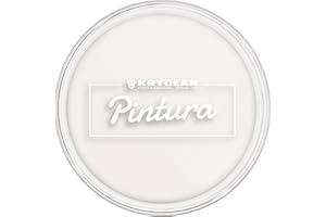 ‎KRYOLAN Kryolan Pintura Water Color Schminke 25ml, Farbe: White, Waschbar, Vegan, ohne Parfüm, ohne Parabene, Glutenfrei - ideal für Kinder, Party, Karneval, Fasching & Halloween