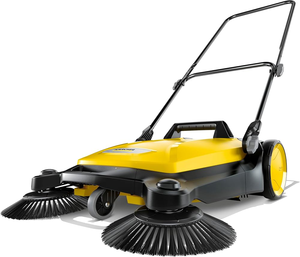Kärcher Süpürme Makinesi S 4 Twin (Maksimum Yüzey Performansı: 2400 M²/H, 2 Yan Fırça, Süpürme Kabı: 20 L, Çalışma Genişliği: 680 Mm, Yer Tasarruflu Depolama, Yüksekliği Ayarlanabilir İtme Kolu)