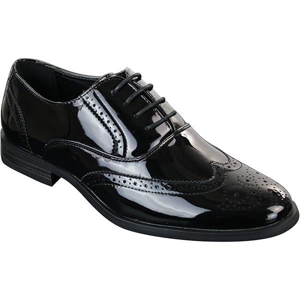 Mens Two Tone Spats Italian Style Lace Up Wingtip Shoes Formal Shoes