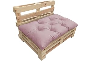 ‎CHILLY PILLEY chilly pilley Palettenkissen Wasserdicht Palettenauflage Palettenpolster Palettenmöbel Gartenkissen Wasserfest Wasserabweisend viele Größen und Farben (Sitzkissen 120x80x12 Puderrosa)