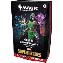 Commander Marvel Super Heroes – Vengeurs, Rassemblement – Deck 100 Cartes Magic – Version Anglaise – Premium Sans Bordure