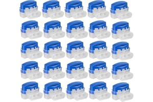 Emwel 25 Stück Mähroboter Kabelverbinder für Mähroboter, Wasserdicht Anschlussklemmen Kabelklemmen, Verbindungsklemmen Kabel für Rasenroboter Rasenmäher Automower Garten Outdoor