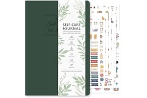 BIROYAL A5 Gratitude Journal for Women & 484 Self Care Stickers, Mental Health Journal 256 Page, 90-Day Manifestation Diary - Self-care Wellness Diary, Personal Development Planner