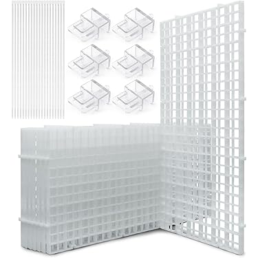 LINLAN Aquarium Anti Sprung Set, Aquarienabdeckung, 8 Stück 30x30 cm