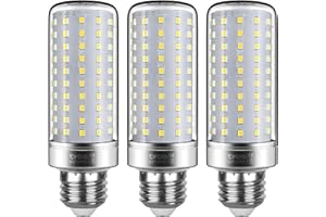 Tebio Argento Mais lampadine LED E27 Luce Naturale 4000K 25W Small Edison Screw Equivalente a 200W 2500LM Non-Dimmerabile, 3 pezzi