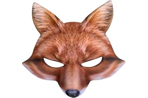 Boland - Media máscara, estampado realista, banda elástica, carnaval, Halloween, fiesta temática, disfraz, teatro, disfraz, accesorio