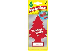 WUNDER-BAUM Wunderbaum 171206 - Ambientador de Coche (3 Unidades), Aroma de Cereza