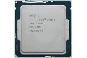 Core i3 4130/4150/4160/4170/4330/4340/4350/4360/4370 4th Generation, 2.9 GHz Upto 3.8 GHz, LGA 1150 Socket, 2 Cores, 4 Threads, 3/4 MB Cache, Desktop Processor, 1 Year Warranty (Silver)