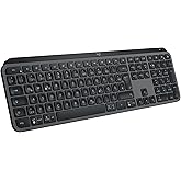 Logitech MX Keys S kabellose Tastatur, Low Profile, Precise Quiet Typing, Programmable , Backlighting, Bluetooth, Rechargeabl